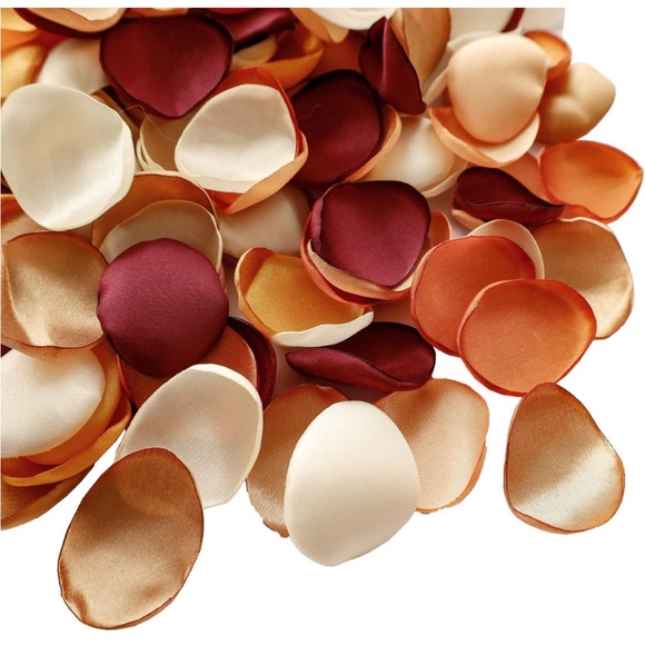 💛Lookein 300pcs Wedding Terracotta Satin Flower Petals for Flower Girl Basket - Picture 5 of 6